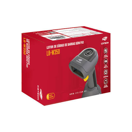LEITOR USB COD BARRAS S/FIO NF/BOLETOS LB-W350 PR C3TECH