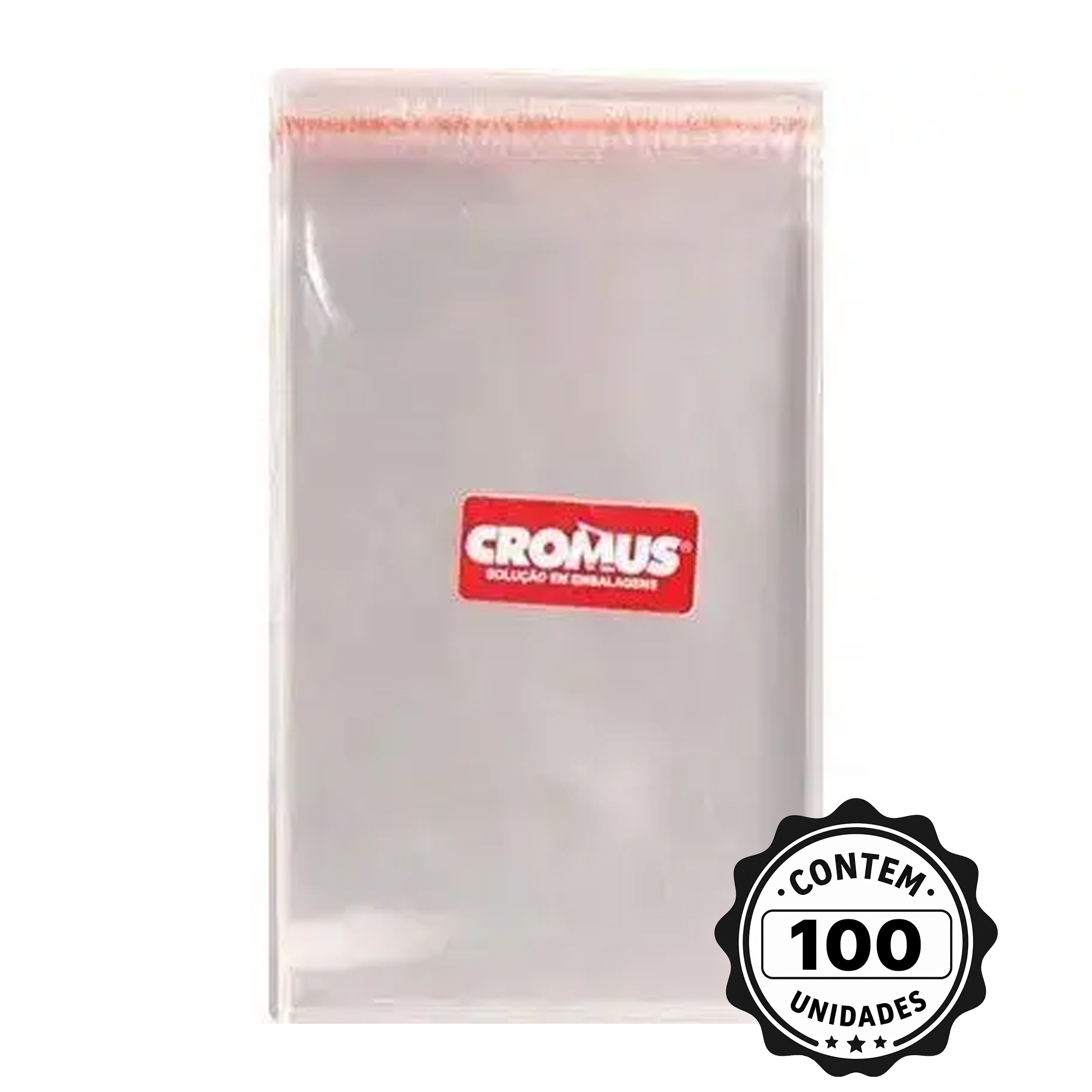 SACO TRANSP ADES C/ABA 7X12 + 3CM C/100 CROMUS