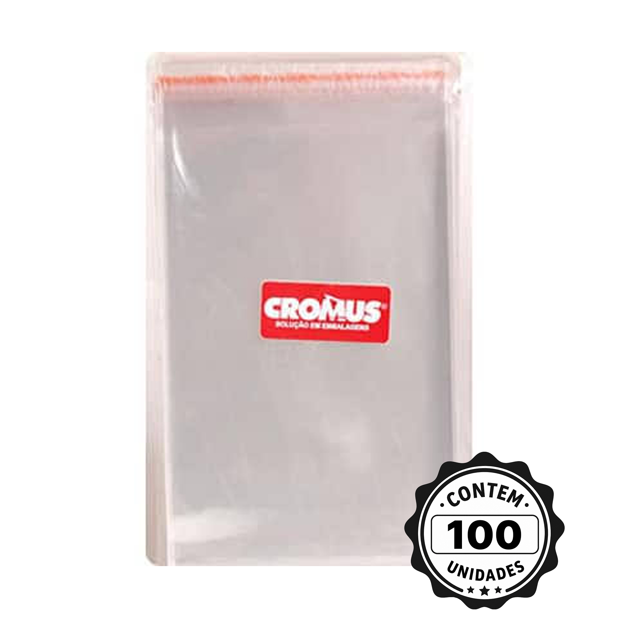 SACO TRANSP ADES C/ABA 11X18 + 3CM C/100 CROMUS