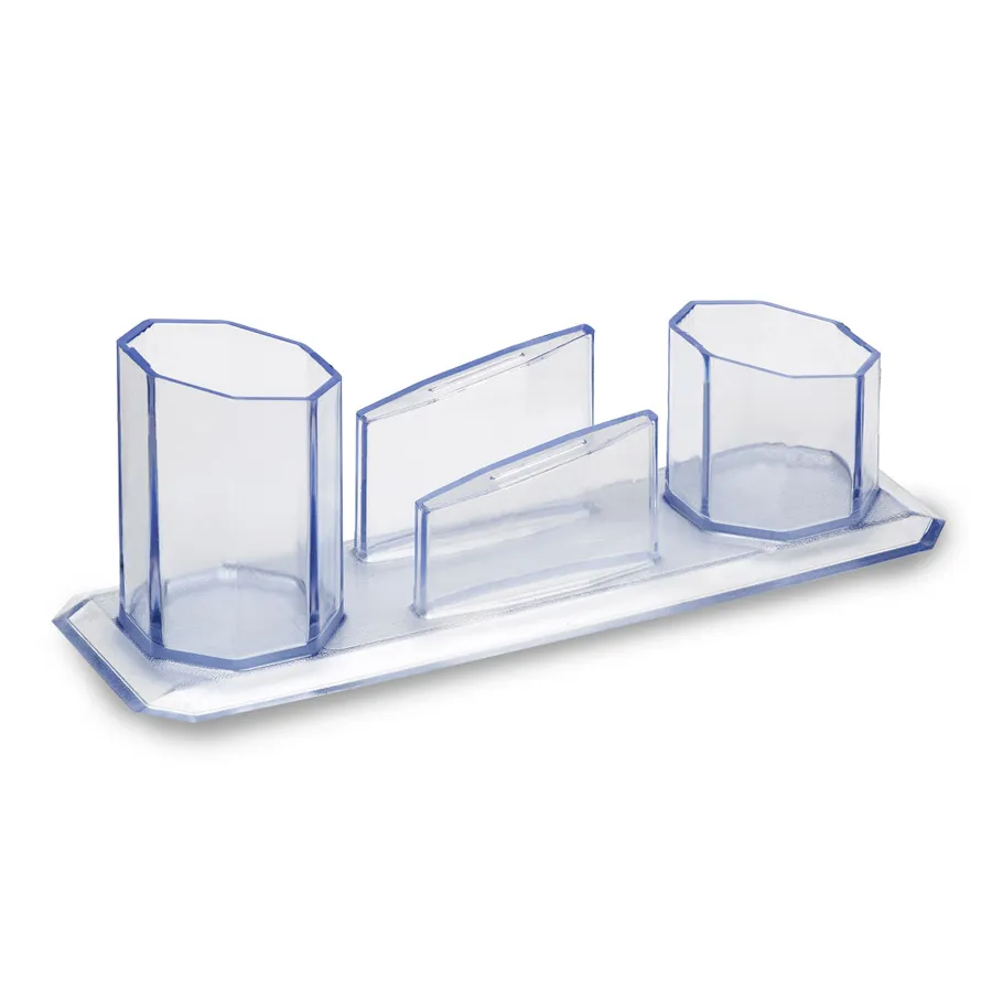 PORTA CANETAS/CLIPS/LEMBRETE CRISTAL WALEU