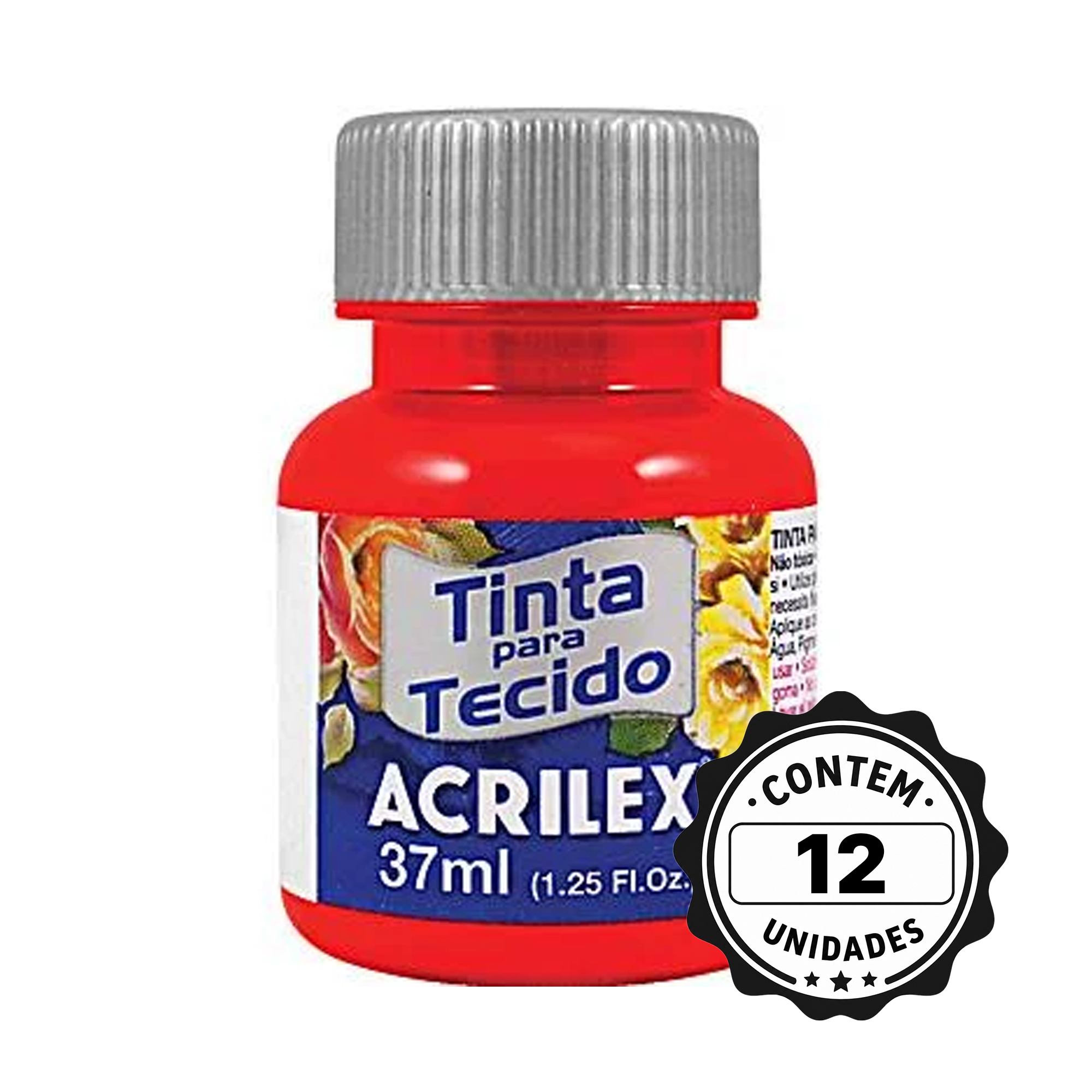 TINTA P/TECIDO 37ML 541 FOSCA C/12 VM VIVO ACRILEX