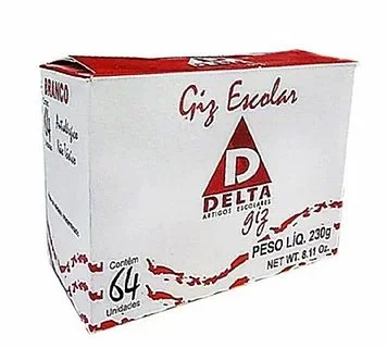 GIZ ESCOLAR BRANCO CX C/64 UN DELTA
