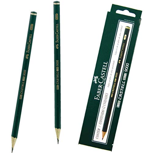 LAPIS GRAFITE 9000 6B C/12UN FABER CASTELL