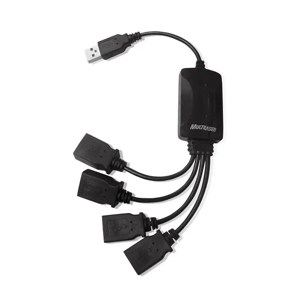 HUB FLEXIVEL USB 2.0 4 PORTAS PR AC042 MULTILASER